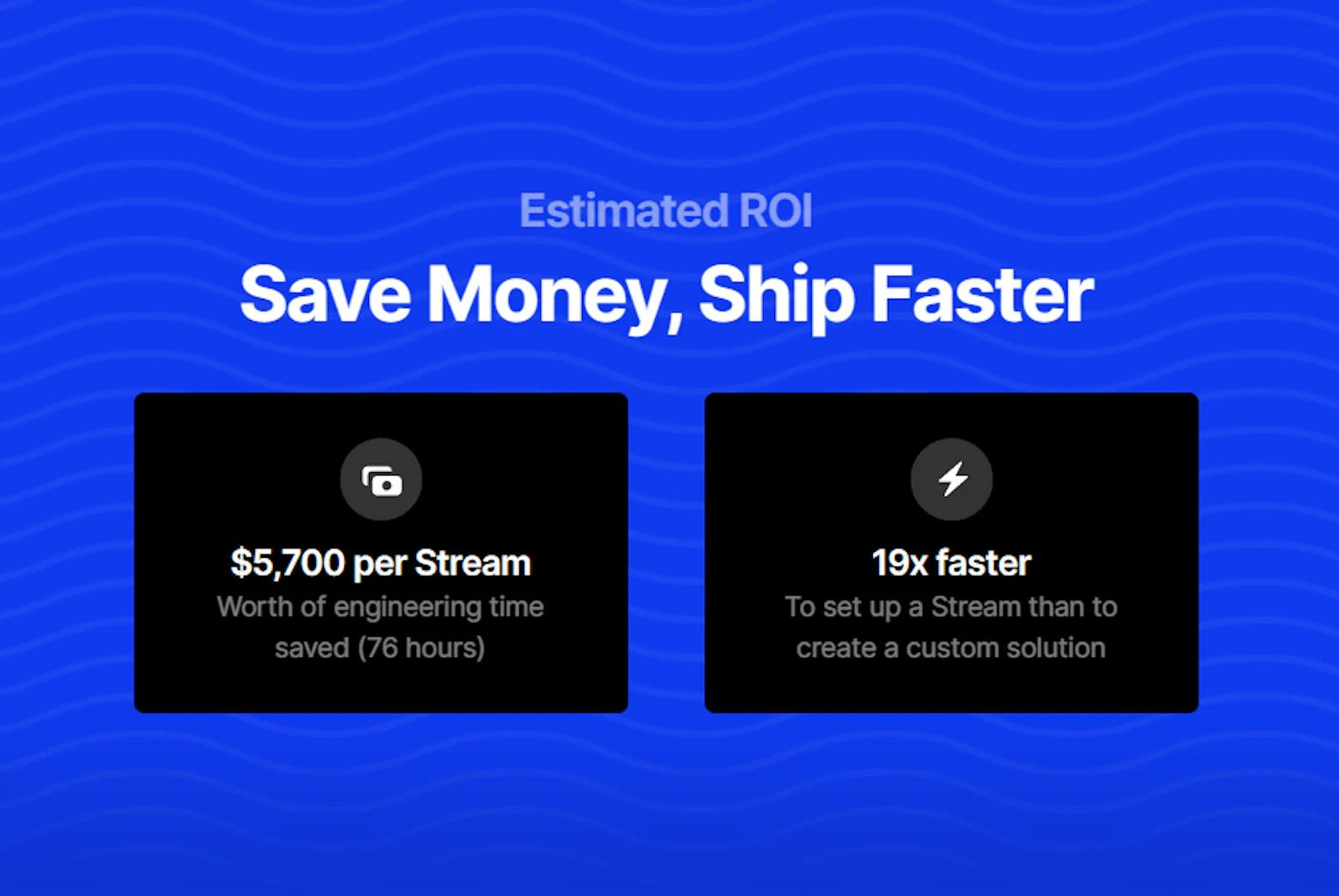 Time is money. Save both when you use hal Streams.